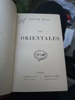 Les Orientales - Victor Hugo