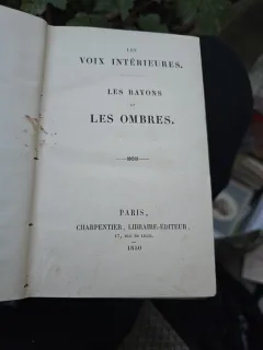 Les Voix Intérieures, Les Rayons et Les Ombres - Necunoscut