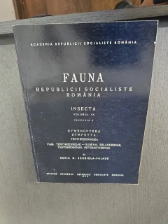 FAUNA REPUBLICII SOCIALISTE ROMÂNIA. INSECTA VOL. IX FASCICULA 8 - Xenia G. Scobiola-Palade
