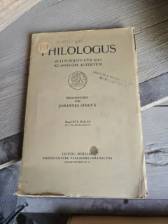 Philologus - Johannes Stroux