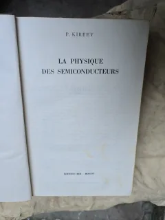 La physique des semi-conducteurs - P. Kiréev