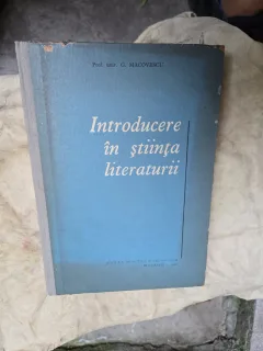 Introducere în știința literaturii - G. Macovescu