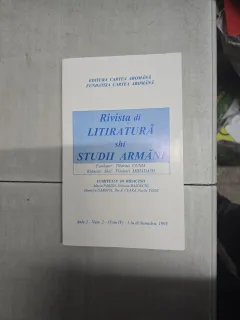 Rivista di LITIRATURĂ shi STUDII ARMÂNI - Tiberius CUNIA, Thiuhari MIHADASH
