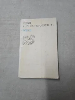 Poezii - Hugo von Hofmannsthal - cu dedicatie de la Venera Antonescu catre Dan Grigorescu, critic de arta.