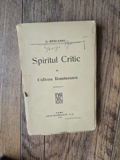 Spiritul Critic în Cultura Românească - G. Ibrăileanu