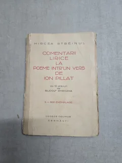 Comentarii lirice la poeme într un vers de Ion Pillat - Mircea Streinul