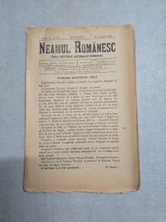 Neamul Românesc nr. 95/13.08.1910  -  foaia Partidului Nationalist Democrat