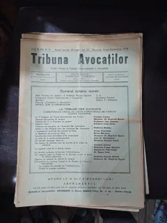 Tribuna Avocaților nr. 8-9/august-septembrie 1936