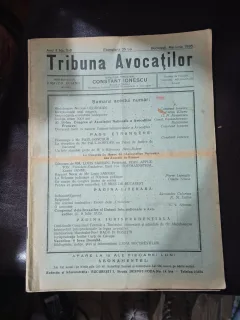 Tribuna Avocaților nr. 5-6/mai-iunie 1935