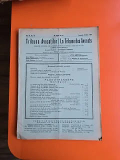 Tribuna Avocatilor nr. 10/octombrie 1937 - 