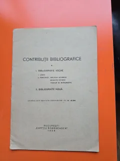 Contribuții bibliografice - extras din Revista Arhivelor III, nr. 8/1939