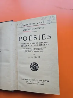 Poésies - Oeuvres completes - Alfred de Vigny