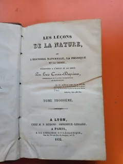 Les Leçons de la Nature - Louis Cousin-Despréaux - vol. III