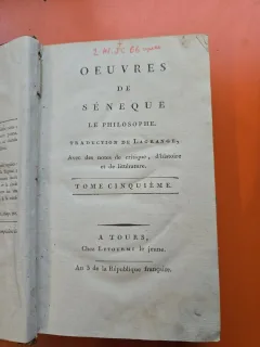 Oeuvres de Sénèque le Philosophe - Sénèque- vol. V