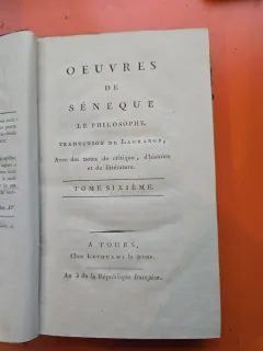 Oeuvres de Sénèque le philosophe - Sénèque - vol. VI