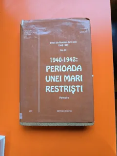 1940-1942: Perioada unei mari restriști - Federatia comunitatilor evreiesti din Romania - vol. III, partea I-a