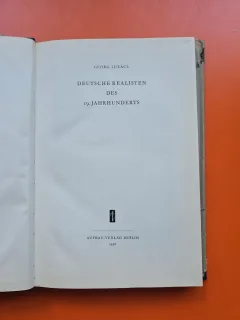 Deutsche Realisten des 19. Jahrhunderts - Georg Lukács