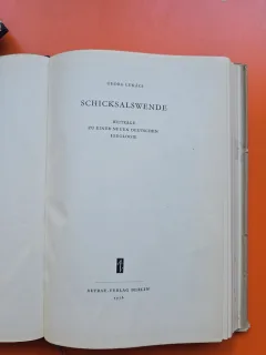 Schicksalswende - Georg Lukács