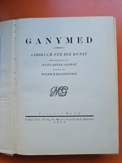 Ganymed  - Ein Jahrbuch fur die Kunst - Julius Meier-Graefe
