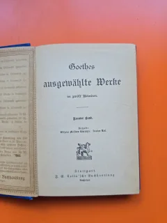 Goethes ausgewählte Werke - Johann Wolfgang von Goethe