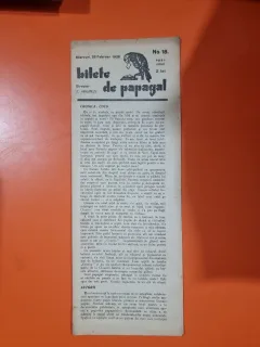 Bilete de papagal - no 18 / 22 februarie 1928