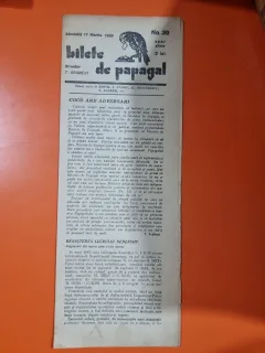 Bilete de papagal - no. 39 / 17 martie 1928