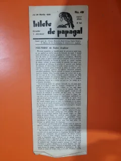 Bilete de papagal - no 49 / 29 martie 1928