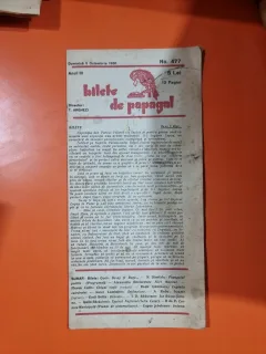 Bilete de papagal - no 477 / 5 octombrie 1930