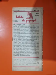 Bilete de papagal - no 473 / 7 septembrie 1930