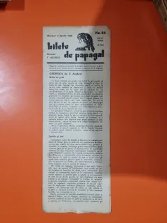 Bilete de papagal - no 54 / 3 aprilie 1928