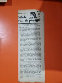 Bilete de papagal - no 51 / 31 martie 1928