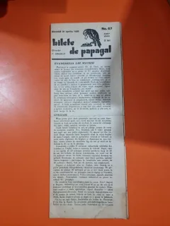 Bilete de papagal - no 67 / 21 aprilie 1928
