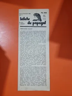 Bilete de papagal - no 293 / 18 ianuarie 1929