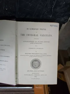 An Elementary Treatise on the Integral Calculus - Benjamin Williamson