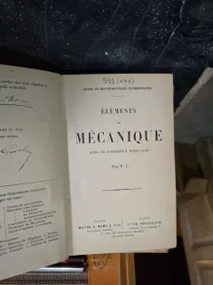 Éléments de Mécanique - F. J.