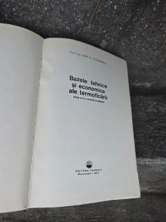 Bazele tehnice și economice ale termoficării - Prof. ing. IOAN D. STANCIU