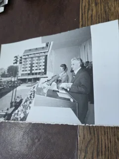 Fotografie din perioada comunista , Nicolae Ceausescu impreuna cu Elena Ceausescu