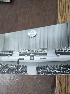 Fotografie , discurs Nicolae Ceausescu , al-XVI-lea congres A.M.P.E.R.E.