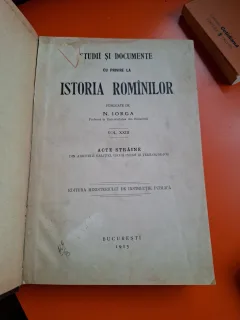 Studii și documente cu privire la istoria românilor Vol.XXIII - N. Iorga