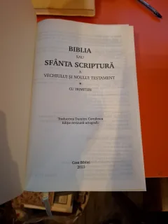 Biblia sau Sfânta Scriptură a Vechiului și Noului Testament -  traducere Dumitru Cornilescu
