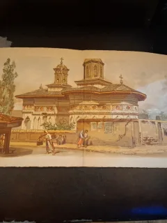 Biserica Batistei , Cromolitografie - AMEDEO PREZIOSI (1816-1882)