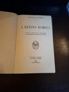A Batons Rompus - Marianne Maurer
