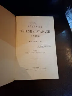 Pământul sătenii și stăpânii în Moldova - Radu Rosetti