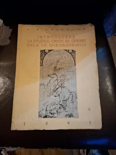 Introducere la studiul critic al operei dela Sf. Gheorghe-Nou - V. G. Paleolog
