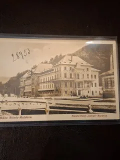 Carte postala baile Slanic-Moldova marele hotel Gehan Racovita - (necirculata)