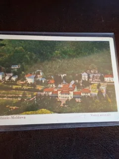 Carte postala Baile Slanic Moldova vedere generala , anul 1933 - (circulata)