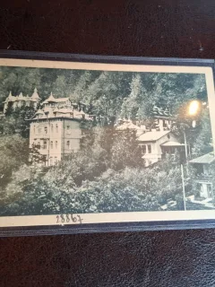 Carte postala Baile Slanic Moldova , vilele Dr.Popescu , Pandrea si Iliescu , anul 1934 - (necirculata)