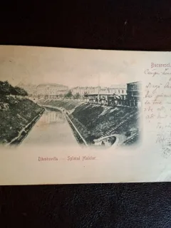 Carte postala Dambovita , Splaiul Halelor , Bucuresti - (circulata)
