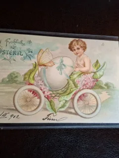 Carte postala tip felicitare Paste - (circulata)