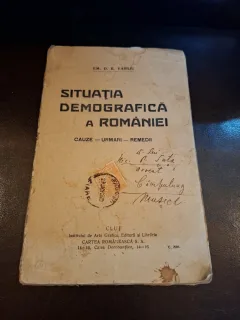 Situatia demografică a României - Em. D. B. Vasiliu
